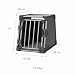 TRIXIE Hunde-Transportbox Aluminium S, robust – 48 x 56 x 61 cm, Graphit