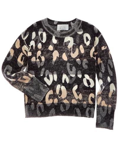 Striped Leopard Wool & Cashmere-Blend Sweater