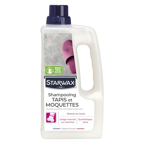 STARWAX - Shampooing Raviveur Pour Tapis Et Moquettes - Nettoie en Profondeur les Moquettes et les Tapis En Fibres Naturelles et Synthétiques - Fabriqué en...