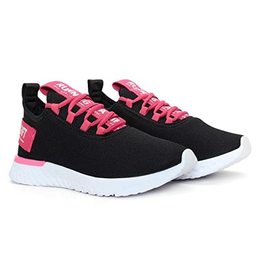 Tênis Esportivo Feminino para Academia Caminhada BF Shoes (Preto/Pink, BR, Adulto, Numérico, 34)