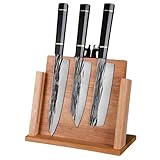 Magnetischer Messerhalter, Doppelseitiger Messerblock, Ohne Messer, Universeller Holzmesserständer,...