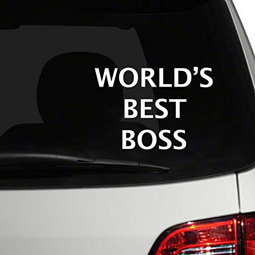 Roonir car Sticker World's Best Boss Car Decal for Windows,Bumper,Hood
