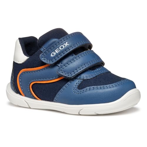 Geox - B ZAPITO Boy A, Zapatillas Bebé - Joven, Avio/Orange,