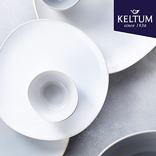 Cotton White Glazed Stoneware 4-Inch Bowls, Set of 3