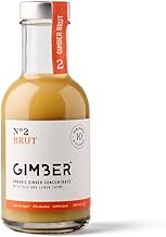 GIMBER N°2 Brut | Jus de Gingembre Bio 200ml | Nouvelle recette | Moins de sucre | Boisson bio sans alcool à base de gingembre, de yuzu & de thym citron