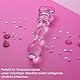 Glasdildo Anal 20.5cm ⌀3.6cm Anal Dildo dildos Butt Plug für Frauen Sex Glas Transparent Rosa Dildo Anal Analdilo für Männer Herzförmiger Griff Glatt buttplug plug analdildo sex toys G62 (Rosa)