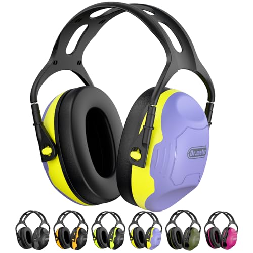 Image of Dr.meter Noise Cancelling Headphones for Kids, Ear Protection Ear Muffs, Autism Sensory Noise Reduction, NRR28dB Hearing Protection Earmuffs for Adults Range, Mowing, Woodworking, Concerts Fireworks