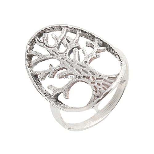 Solid 925 Sterling Silver Rings for Women & Girls, Sterling Silver Plain Ring Nature Inspired Mothers Day Gift, Bridesmaid Gift, Handmade Jewelry