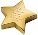 Personalized Gold Star Paperweight Custom Engraved Free – Recognition & Appreciation Gift, Free Engraving - Ships from USA