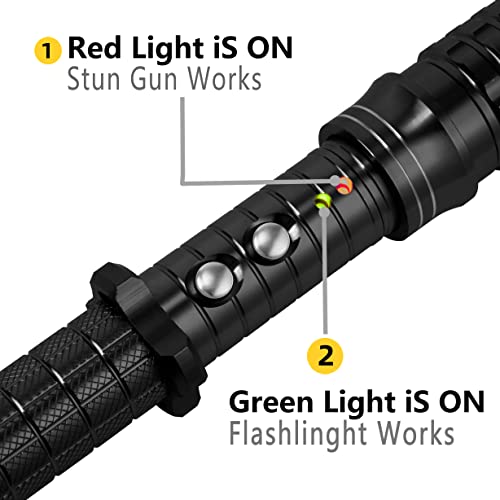 Rechargeable Self-Defense Flashlight Perfect for Pet Walking, Portable, Survival, Outdoors (Black) - Image 4