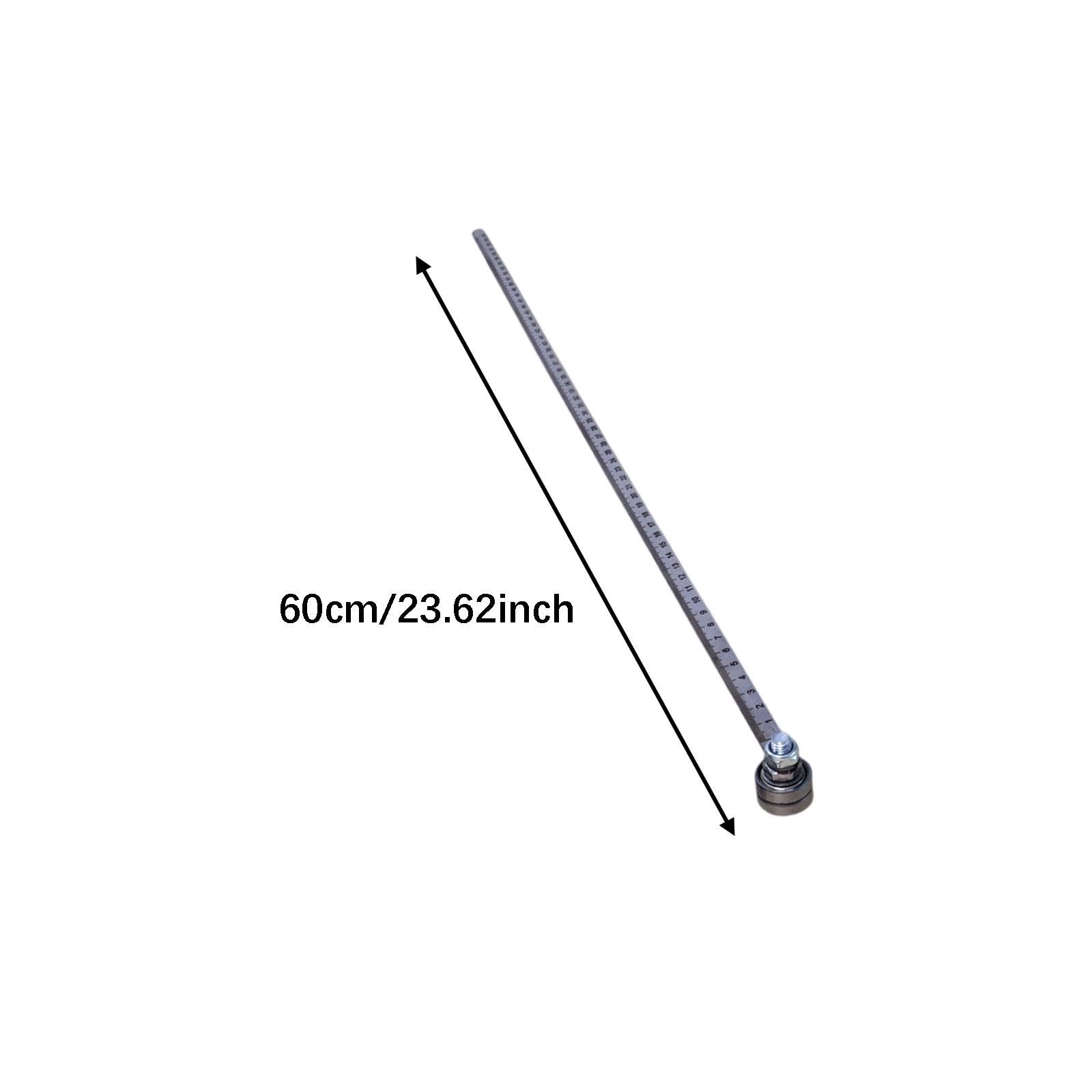 KESOTO Guida per con righello di profondità, accessorio robusto in metallo per lavori di falegnameria, posizionamento, taglio, rifilatura e fresatura, Style B