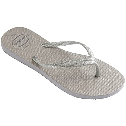 Chinelo Fantasia Gloss, Havaianas, Feminino, Cinza Gelo, 37/38