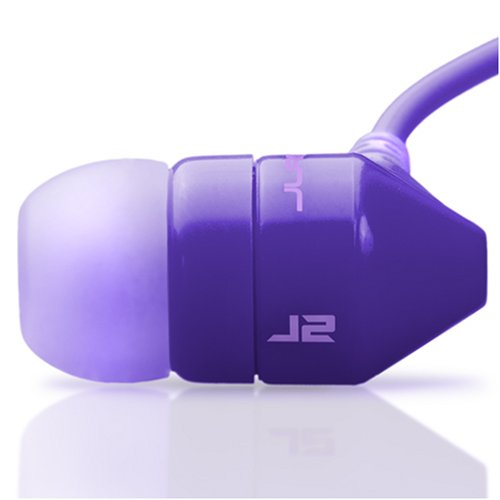 JBuds J2 Premium Hi-FI Noise Isolating Earbuds Style Headphones (Purple/Lavender) (Discontinued by Manufacturer)