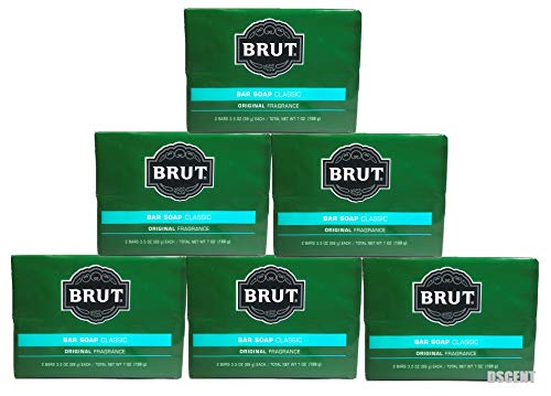 Lot of 12 Bars (One Dozen) Brut Soap Classic Original Fragrance 3.5 oz each