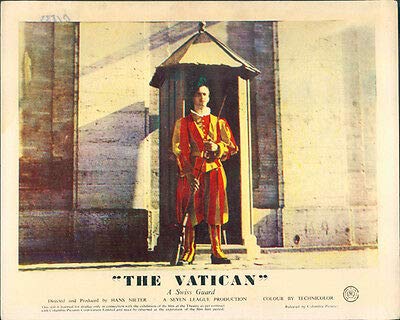 The Vatican Original Lobby Card A Swiss Guard Rare