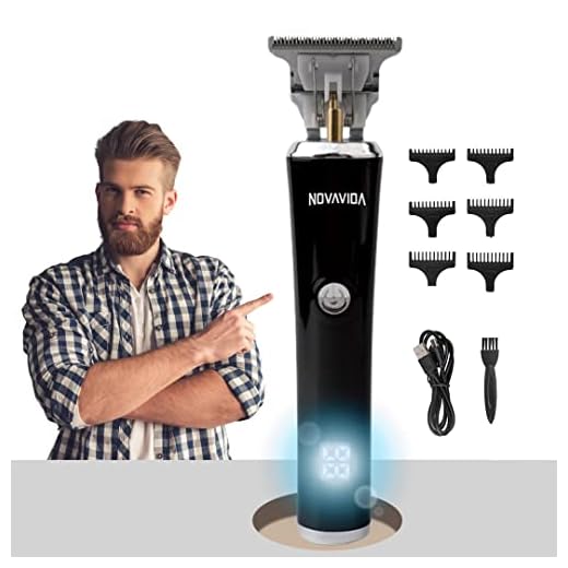 Maquina Profissional de Barbear e Cortar Cabelo, Lâmina de Precisão-T Confortcut com Display LCD