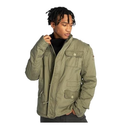 Brandit Britannia jacka, Vinterversion med foder oliv, L