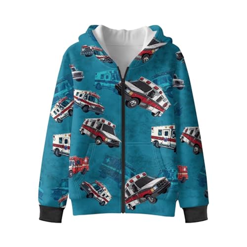 Boys' Sweatshirt Hooded Zipper Hoodie Long Sleeve Cardigan
