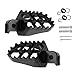 FLYPIG Aluminium Footpegs Foot Pegs Footrest Foot Rest For Dirt bike 50 70 90 110 PW50 TW200 XR50R CRF70 CRF80 CRF100F TT225S Black