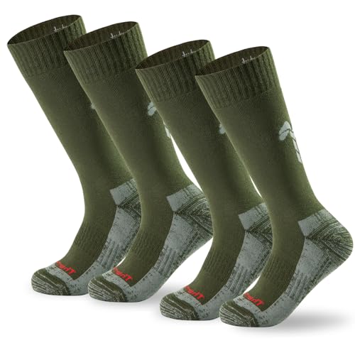 Freshpairs Tactical Boot Socks for Men, Mid-Calf, THERMOLITE Insulated, Cushioned,