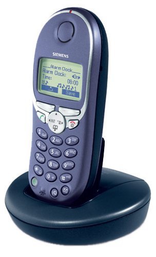 Siemens Gigaset 4000 micro Mobilteil und Ladeschale blau