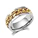 Produktbild Original Enez Ring Trauring Ehering Edelstahlring Gold Gr: 6 (16,4mm) B: 8mm + Geschenkbeutel R2601