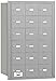 Salsbury Industries 3618ARP 4B Plus Horizontal Mailbox, 18 A Doors, Rear Loading, Private Access, Aluminum