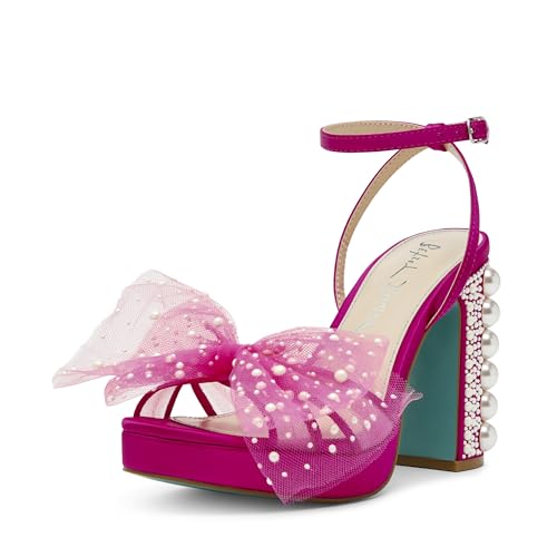 Betsey Johnson Womens Embellished Block Heels