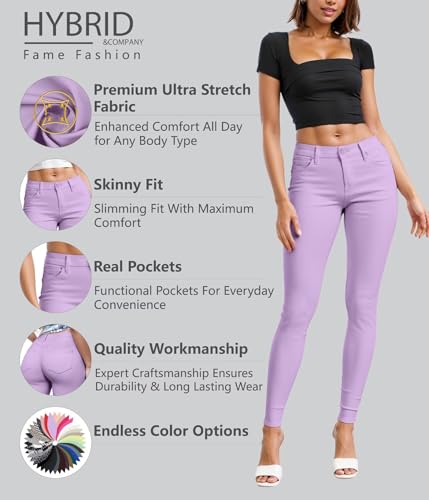 image for Hybrid & Company Womens Hyper Ultra Stretch Comfy Skinny Leg Work Casu