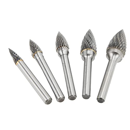 Set de 5 fresas de carburo de corte doble miniatura 4