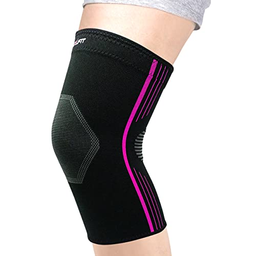 NeoAlly® - Plus Size Knee Sleeve for Women, Medical-Grade Knee Support for Knee Pain, Power Lifting Knee Sleeves, Durable Compression Knee Sleeve, Purple, XL, Pack of 1