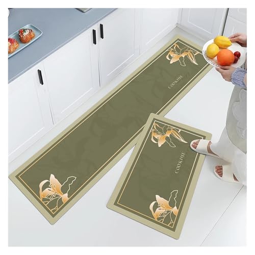 Tapis de cuisine en cuir synthétique durable et imperméable