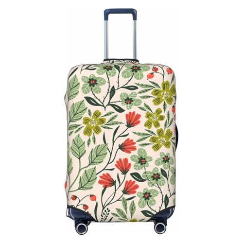 Beautiful Flowers Print Luggage Suitcase Covers Elastic Washable Luggage Protector Luggage Covers For Suitcase