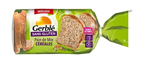 Gerblé Sans Gluten, Pain de Mie aux Céréales et aux Graines, Farine de Soja, 14 Tranches, 400 g, 206011