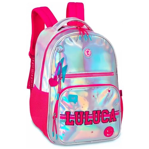 Mochila de Costas Luluca Holográfica 21 Litros