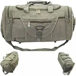 Mala De Mão Viagem Grande De Lona Kvn 50 L (Bege)