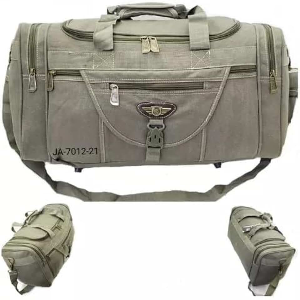 Mala De Mão Viagem Grande De Lona Kvn 50 L (Bege)