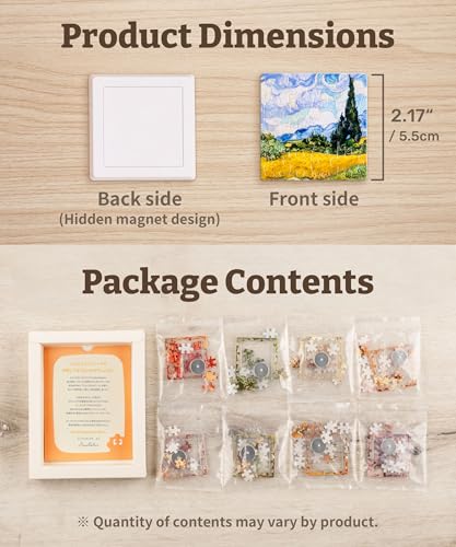 PieceRelax Magnet Puzzle para Adultos 96 Piezas - Tulip Tile Regalo Único y Decoración del Hogar con Rompecabezas de Plástico miniatura 7