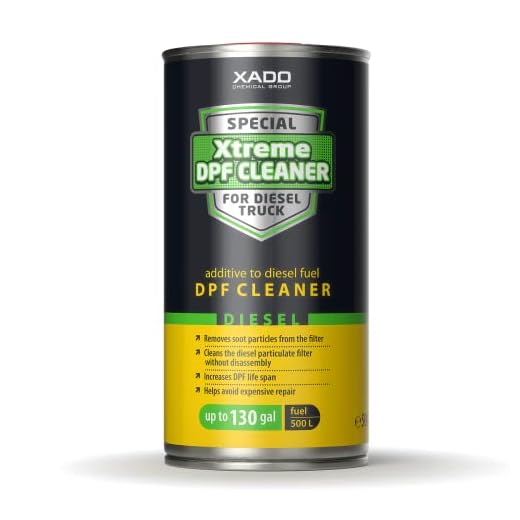 XADO Xtreme DPF Cleaner for Diesel Engine of Heavy Duty Machinery - Diesel Particulate Filter Restorer Additive - Fuel Tanks up to 130 Gal