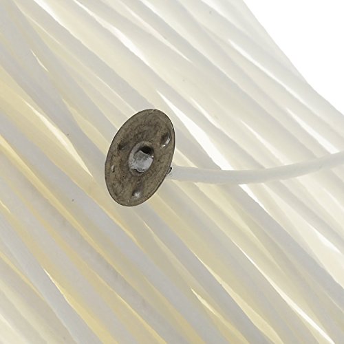 Pack de 100 mechas enceradas de 15 cm para velas miniatura 2