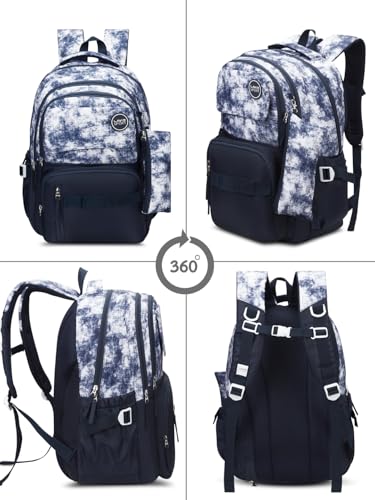 Image of Lavie Sport cloud Dye Laptop Backpack | 36 Liters | Fits Upto 16 Inch | Laptop Compatiable | Rain Cover | Gift for Biys & Girls