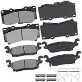 cciyu D1119 D1120 Ceramic Front Rear Brake Pad Set Fit For 2006-2010 For Hummer H3,2009-2010 For Hummer H3T