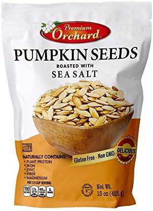 Pumpkin Seeds Oven Roasted with Sea Salt (1 Bag) by PREMIUM ORCHARD