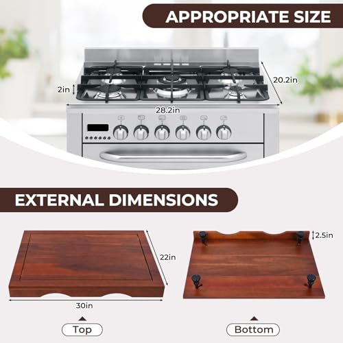 Tabla para Cocina de Madera Acacia de 30x22x2.5 pulgadas miniatura 3