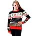Feliz Navidad Sudadera Jumper Ugly Unisex Navidad Santa Claus Elk Patrón Mujeres...