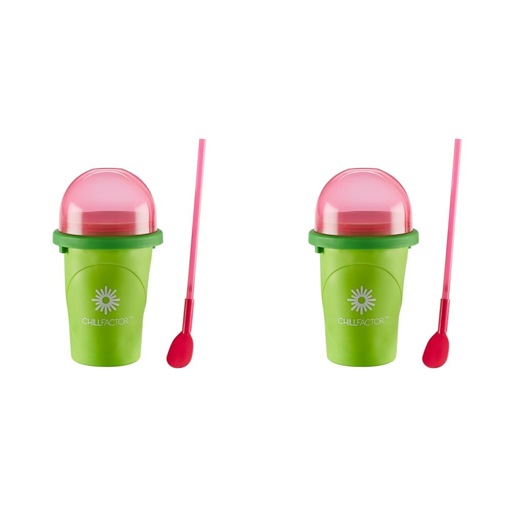 Character Options 07952 ChillFactor Watermelon Crush-Reusable, Homemade Squeeze Cup slushy Maker Kitchen Toys (Pack of 2)
