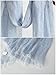 Jeelow 100% Linen Lightweight Summer Scarf Light Fashion Shawl Wrap For Men And Women (Blue Original)