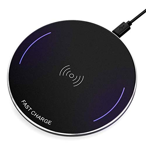 10W Wireless Charger Ultra Slim Fast Charging Pad [Compact] [Black] Compatible with Verizon LG V40 ThinQ - Verizon Motorola Droid MAXX - Verizon Motorola Droid Turbo - Verizon Motorola Google Nexus 6
