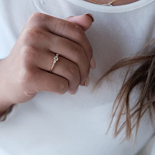 BLOSSOM & HUE 18K Gold Plated Cluster Ring