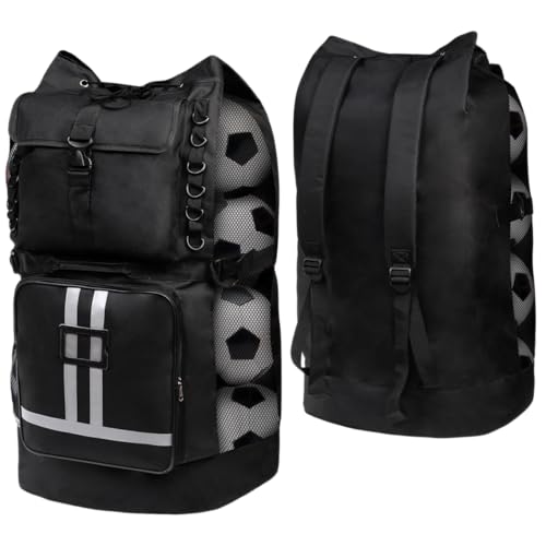 Youeon Soccer Ball Bag with Pockets, Holds 14-16 Balls